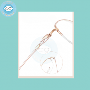 Gọng kính kim loại mã 6172